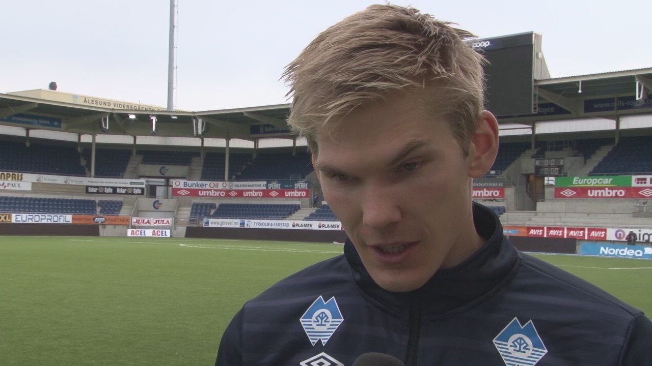 Andreas etter Sandefjord-kampen